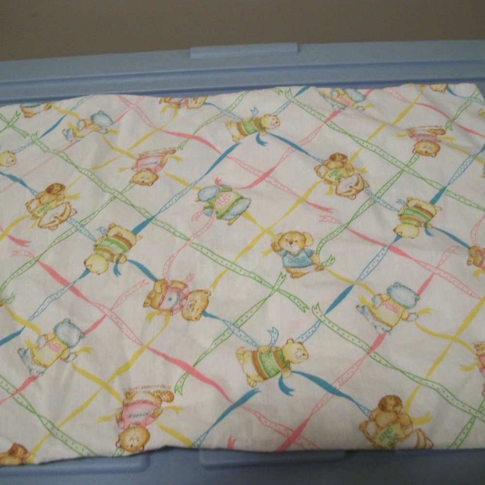 Hallmark Cards 1983 Vintage Shirt Tales Baby / Doll Pillowcase